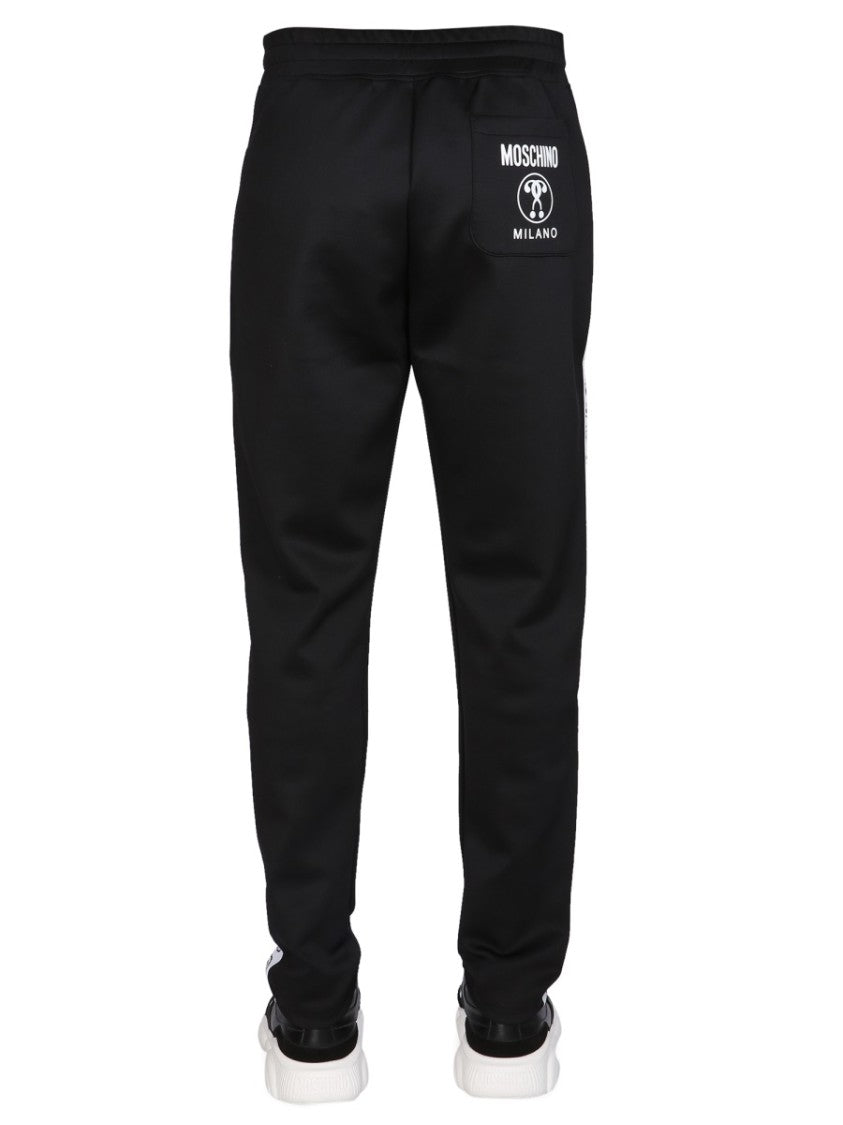 Moschino Tapered Black Jogging Pants