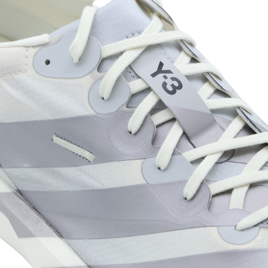 Y-3 Low-Profile Sneakers With Light Grey Accents And Signature Detailing