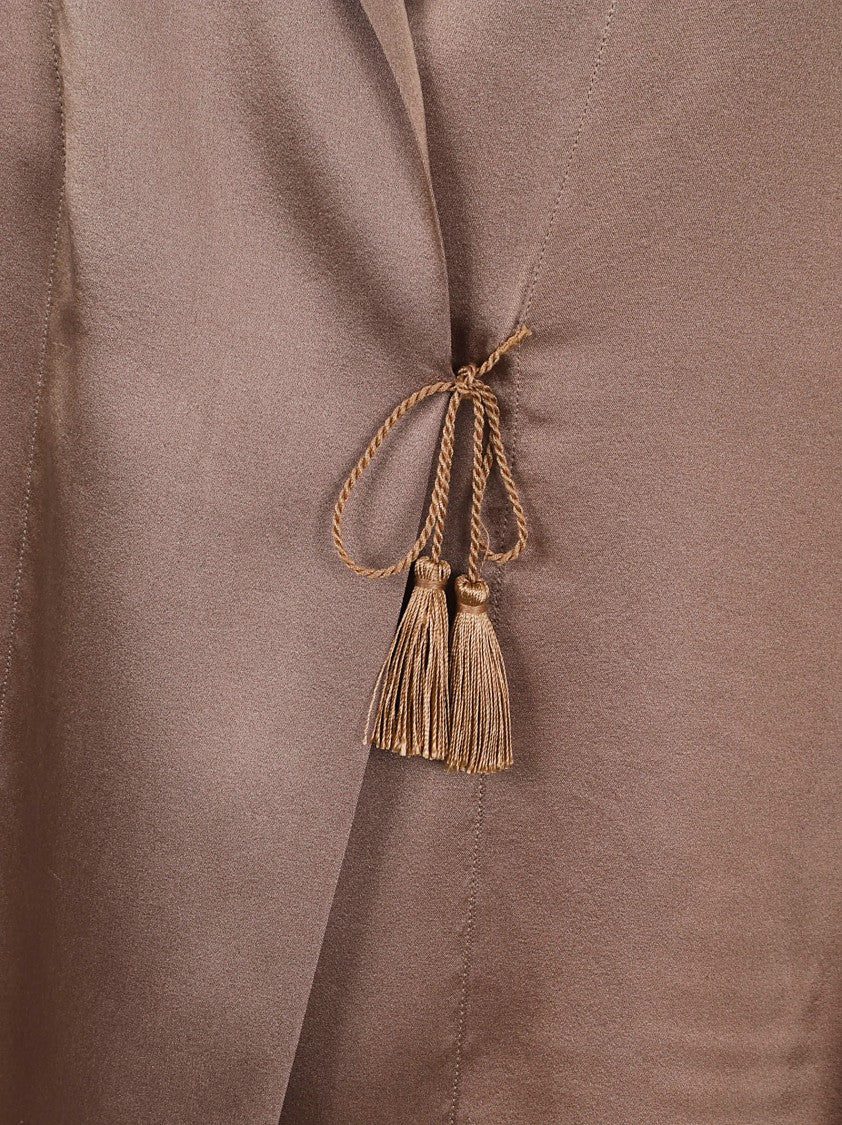 Forte Forte Silk Shirt With Delicate Tassel Ties