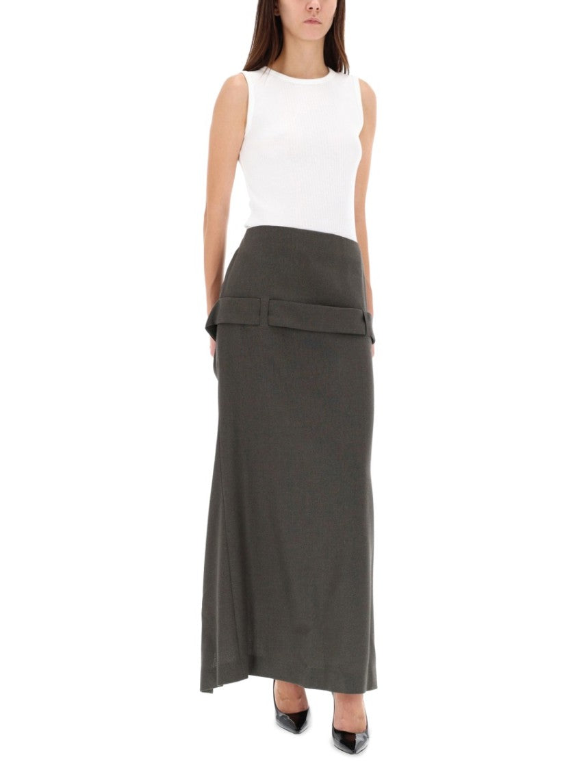 Jean Paul Gaultier Deconstructed Skirt With Martingale Detail