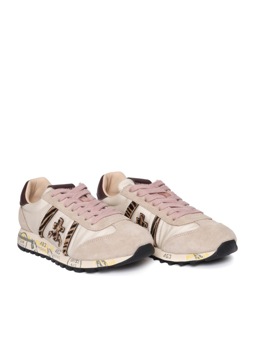 Premiata Versatile Sneakers With Modern Calf Leather Overlays