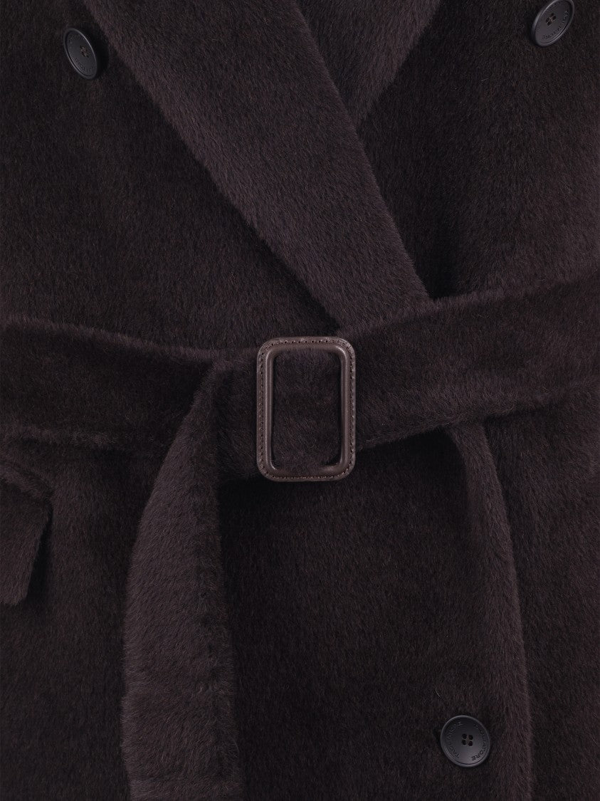 Tagliatore Warm Lined Brown Alpaca And Virgin Wool Coat
