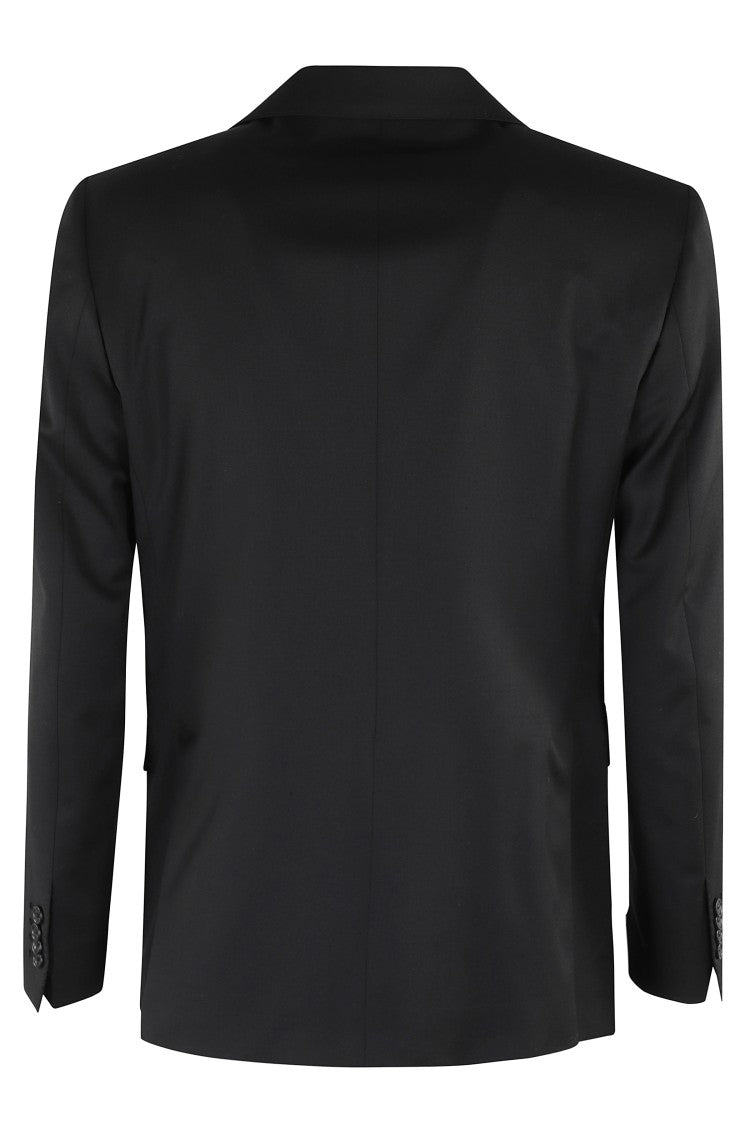 Tagliatore Napoli Suit With Classic Vest In Black 110S Virgin Wool