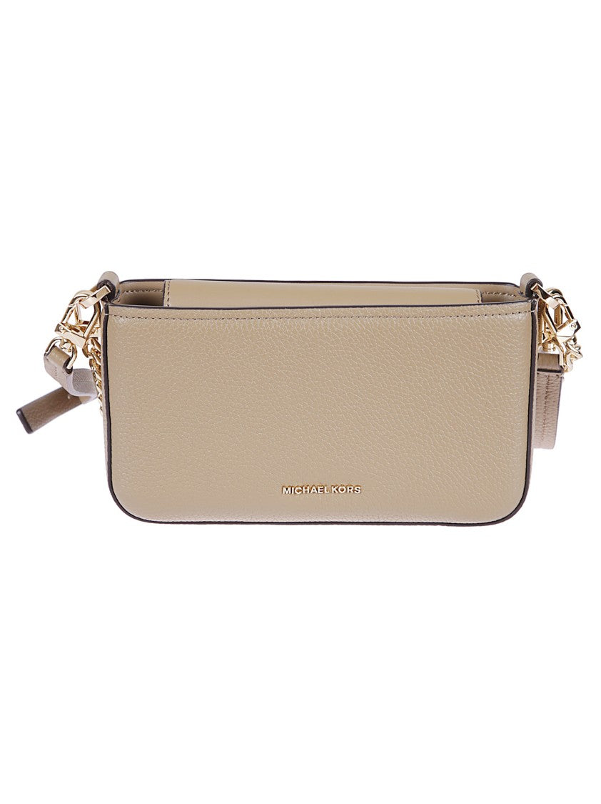 Michael Kors Hammered Leather Shoulder Bag With Magnetic Closure