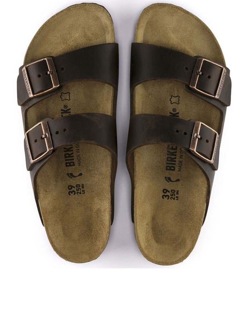Birkenstock Arizona Brown Leather Open Toe Sandals