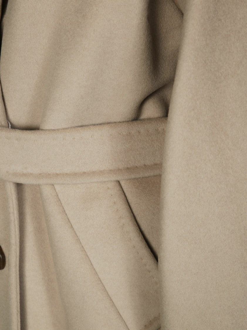 Max Mara Madame Belted Waist Double-Breasted Coat