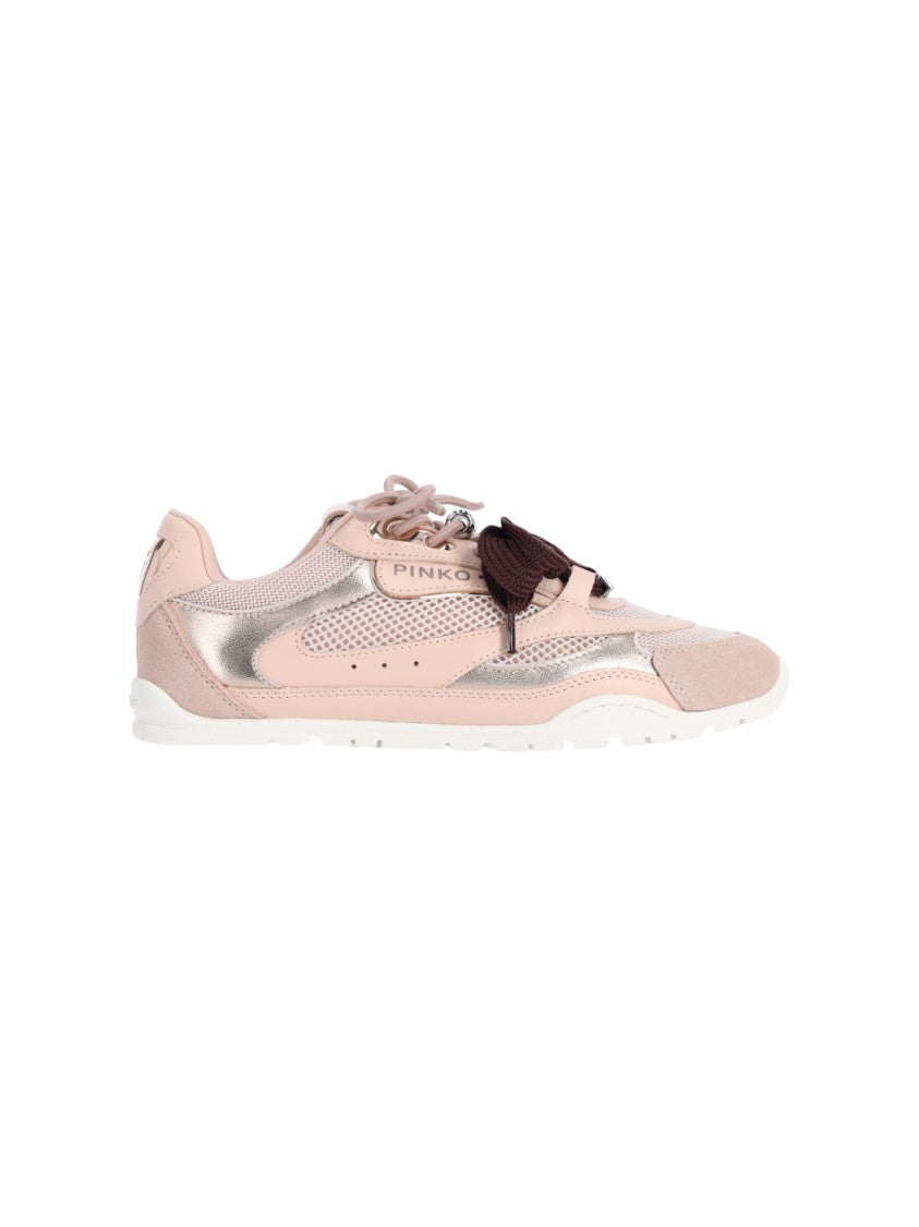 Pinko Pink Yulia 01 Calf Leather Sneakers