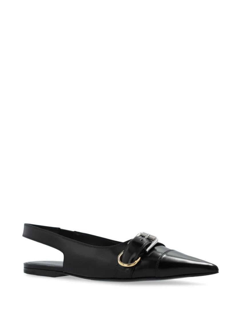 Givenchy Ballerina Flat Shoes With Luxurious Calf Leather And Iconic Buckle Detail