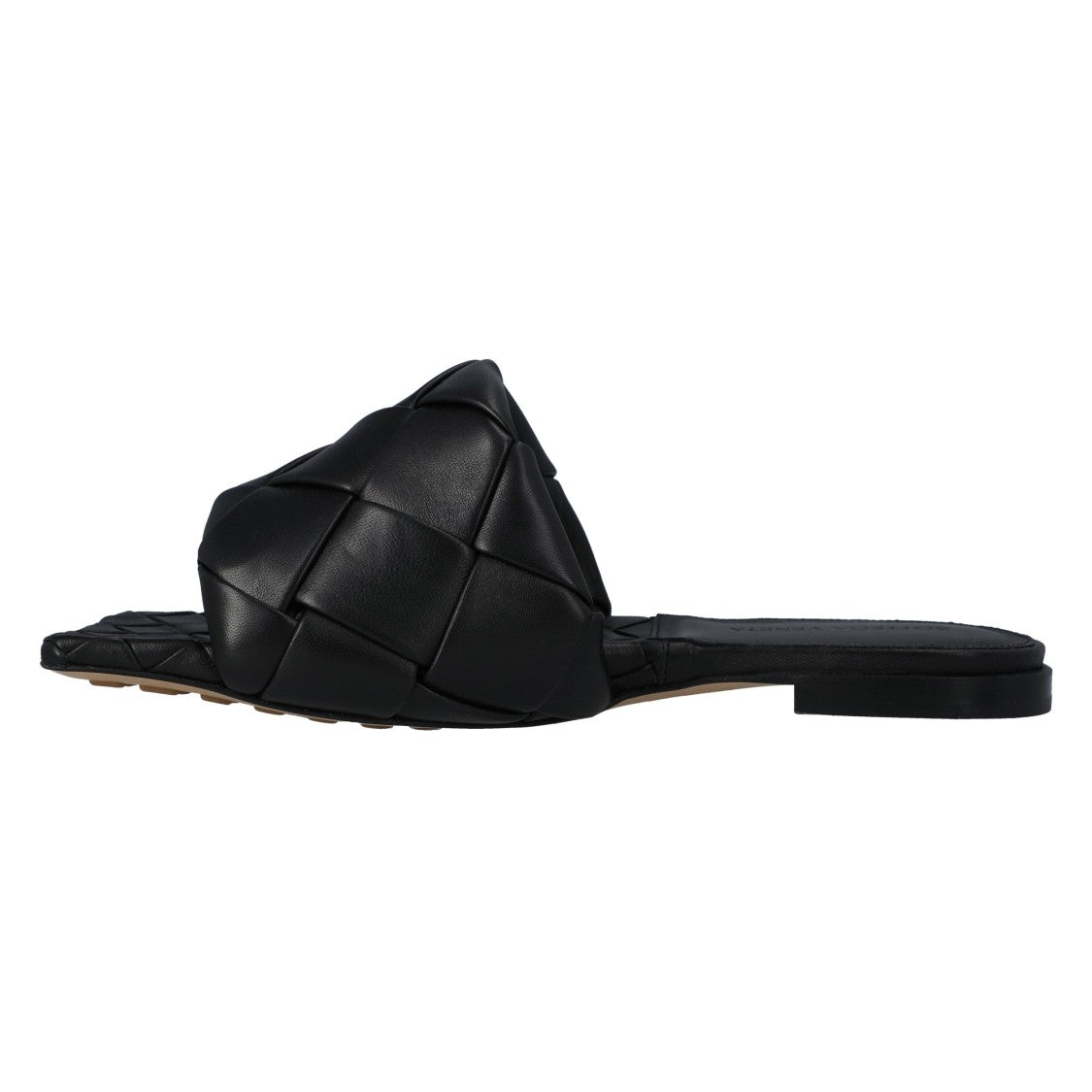 Bottega Veneta Lido Flat Sandal Black
