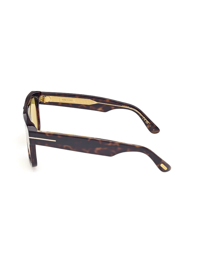 Tom Ford Tortoiseshell Rectangular Frame Sunglasses