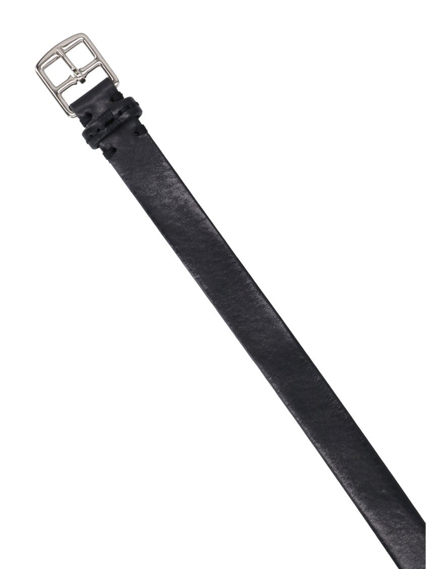 J&M Davidson Black Harness Calf Leather Belt