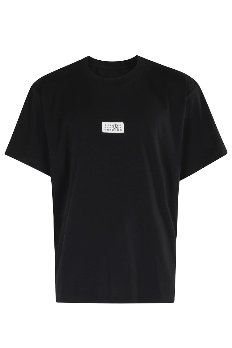 Mm6 By Maison Margiela Minimalist Black Short-Sleeve T-Shirt