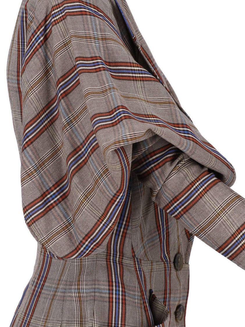 Vivienne Westwood Appetizer Multicolor Check Single-Breasted Viscose Jacket