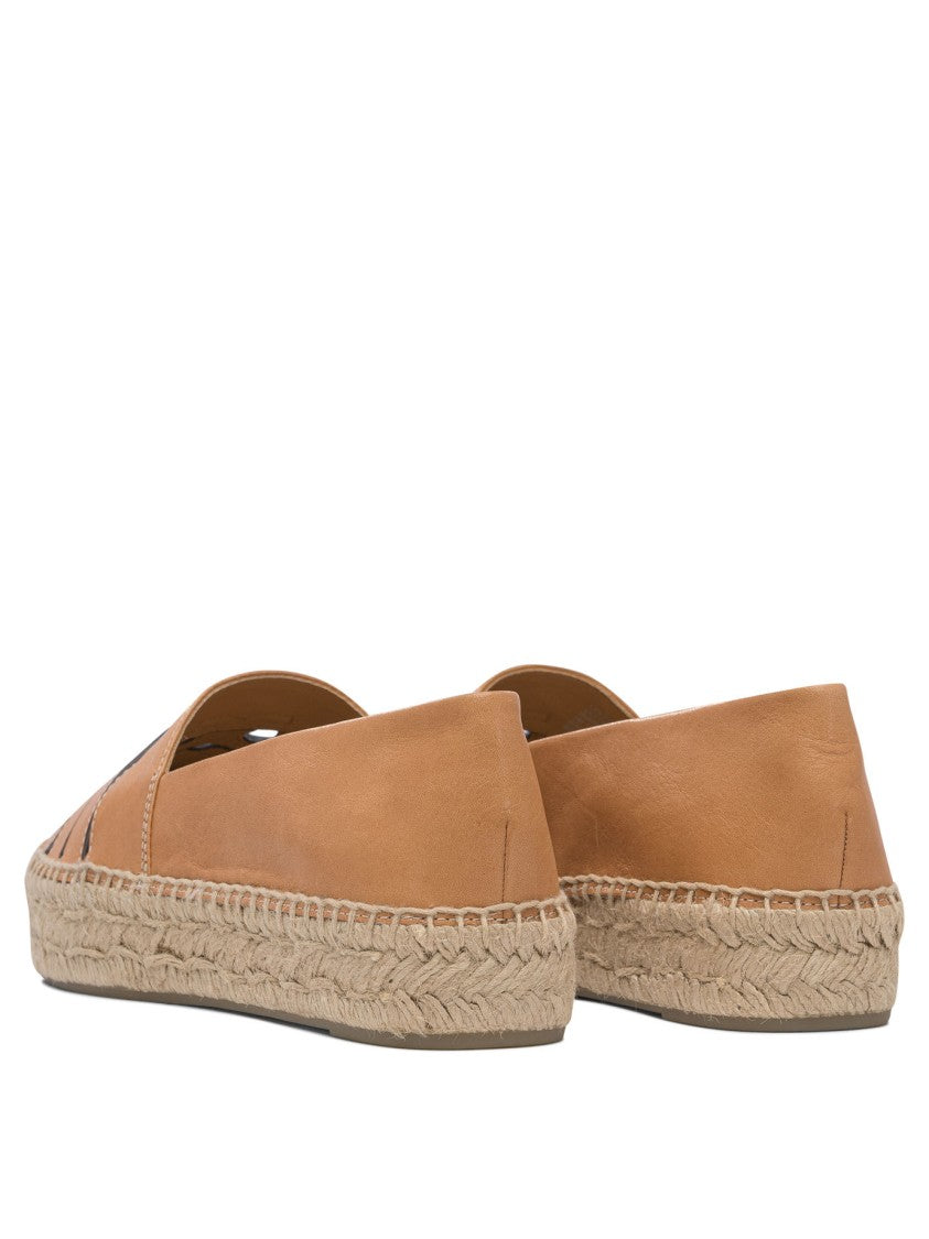 Tory Burch Beige Espadrilles With Woven Jute Sole