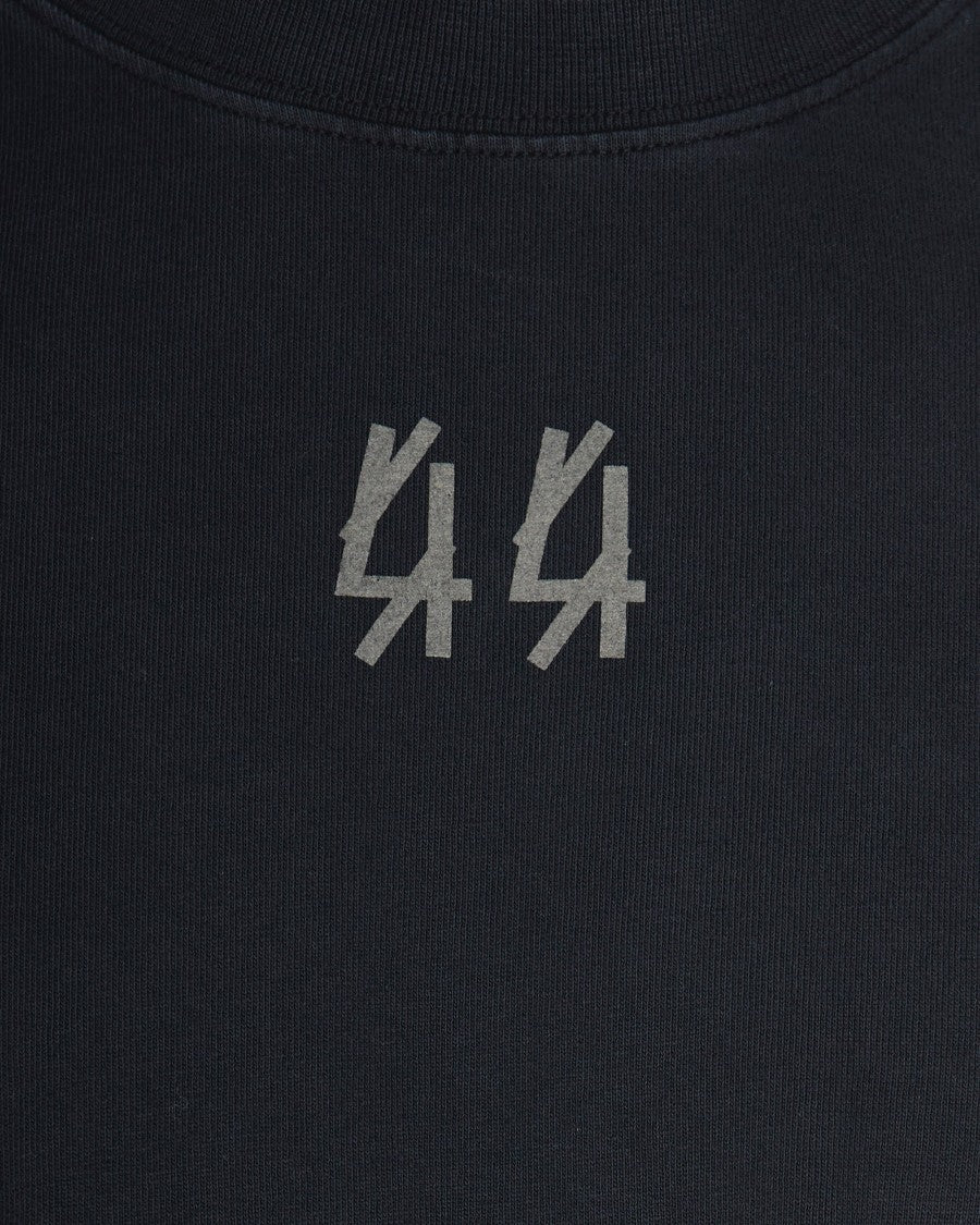 44 Label Group Black/Smoke Grey Crew Neck T-Shirt
