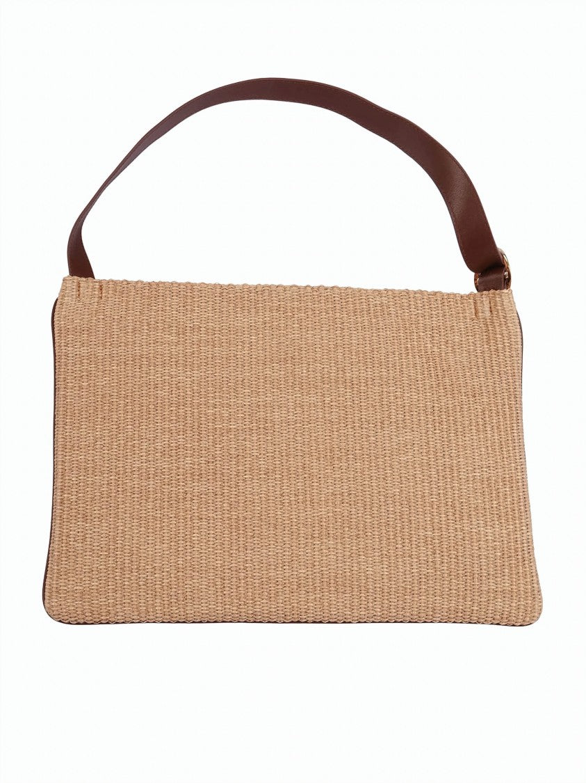 Claudio Orciani Natural Straw Woven Handag