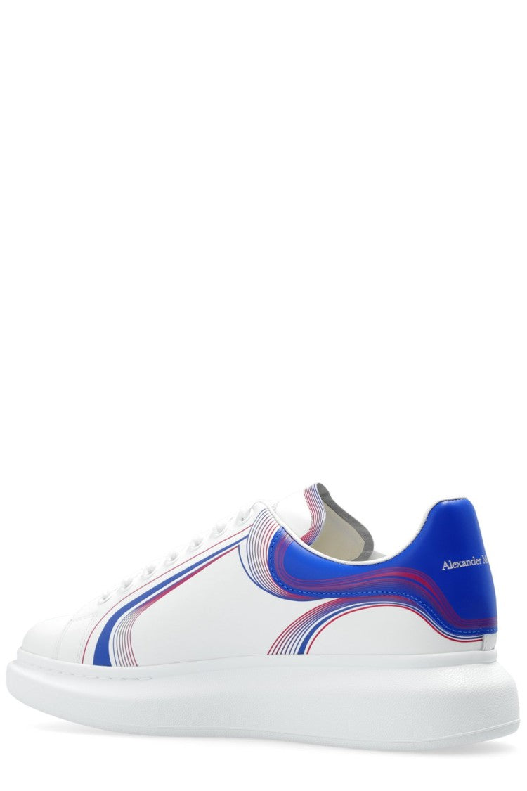 Alexander Mcqueen Sole Sneakers With Colorful Wave Patterns