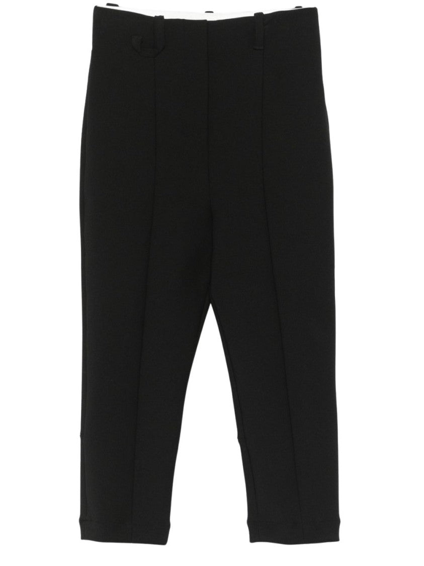 Jacquemus Tailored Black Trousers With Cropped Length