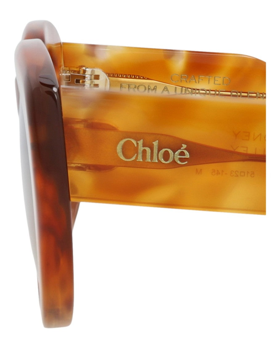 Chloé Round-Frame Recycled Acetate Sunglasses