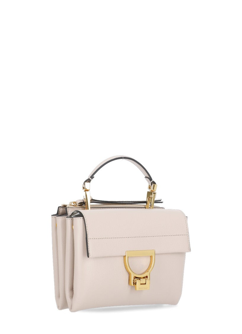 Coccinelle Structured Pebble Leather Arlettis Bag With Removable Strap