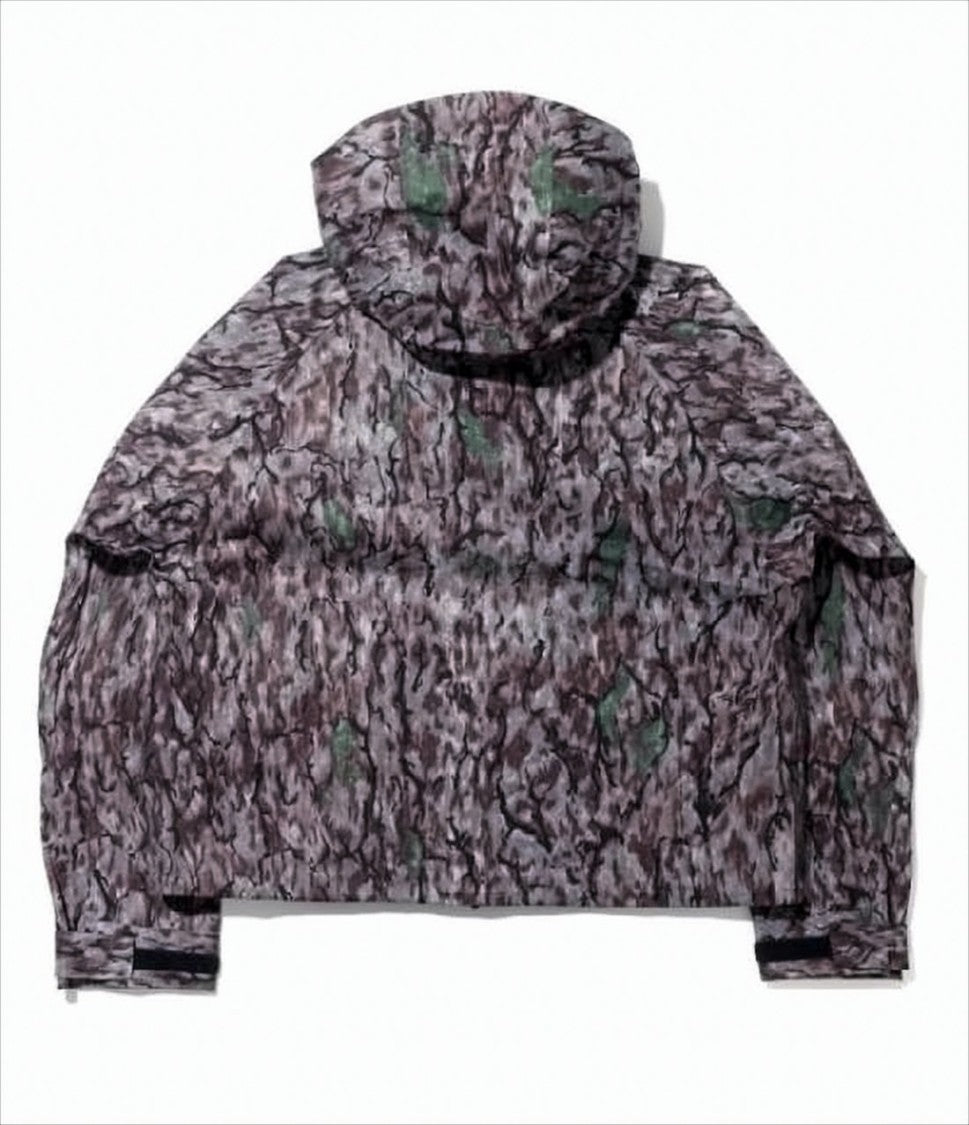 South2 West8 Textured Camouflage Padded Jacket With Utility Features