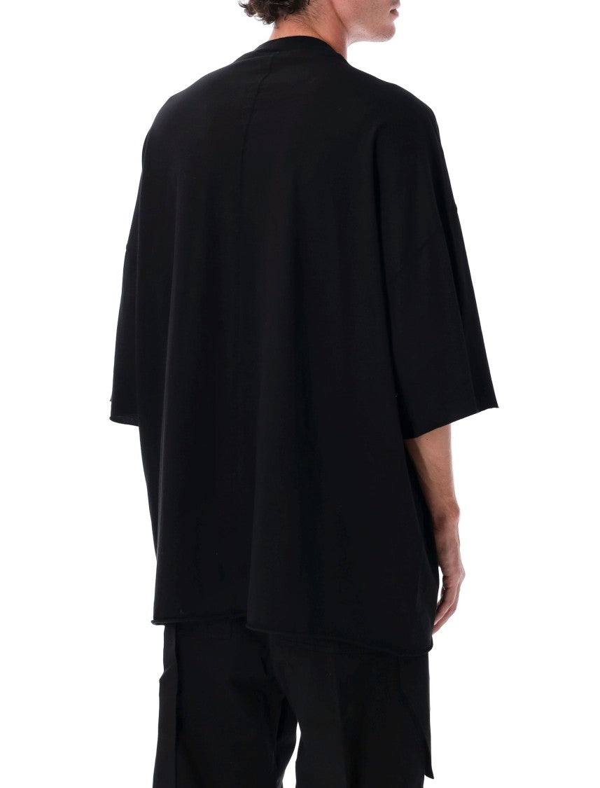 Drkshdw By Rick Owens Tommy T Oversized Black Cotton Jersey T-Shirt