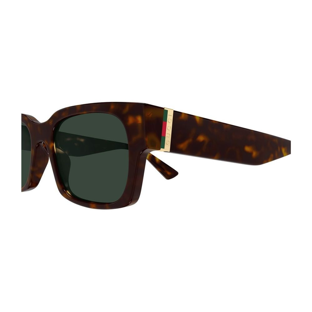 Gucci Wide Rectangular Sunglasses With Iconic Web Detail Gg2084s Linea Sign