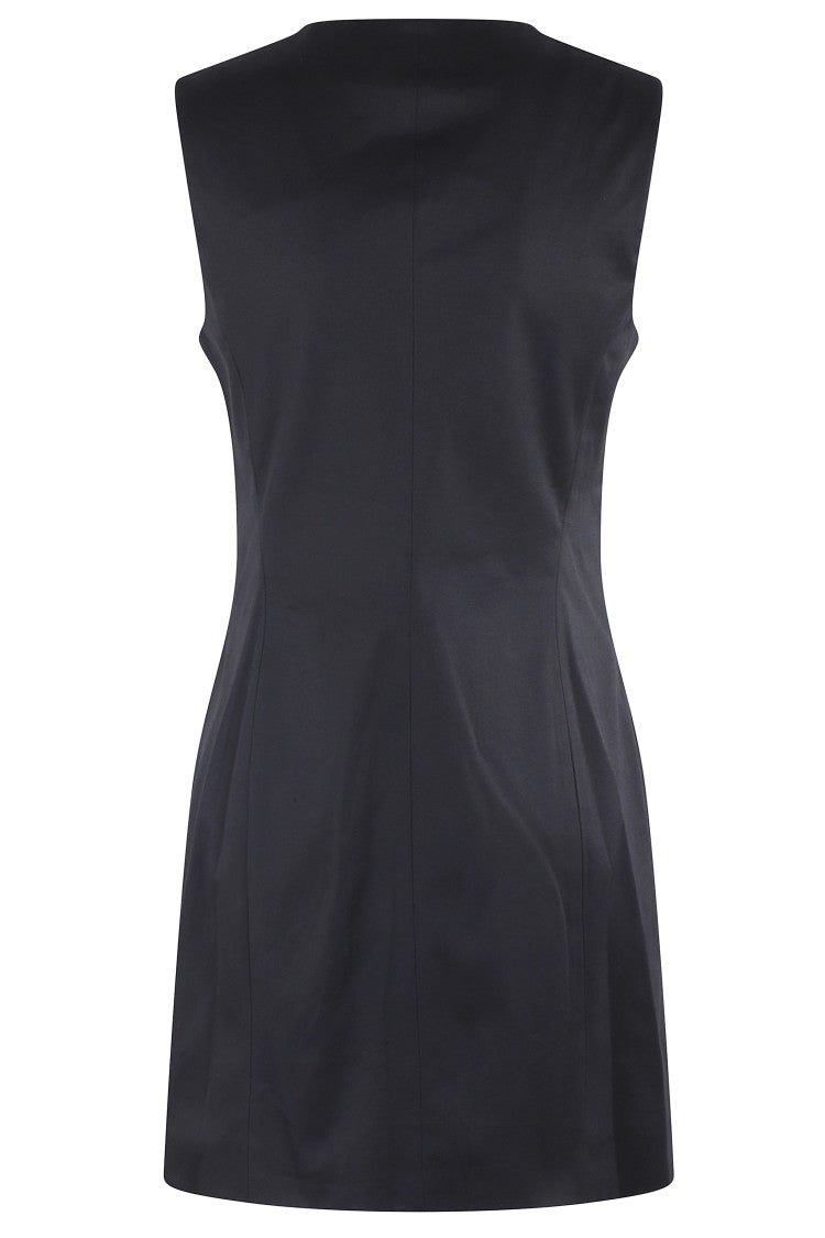 Theory Fitted Sleeveless Black Blazer Mini Dress