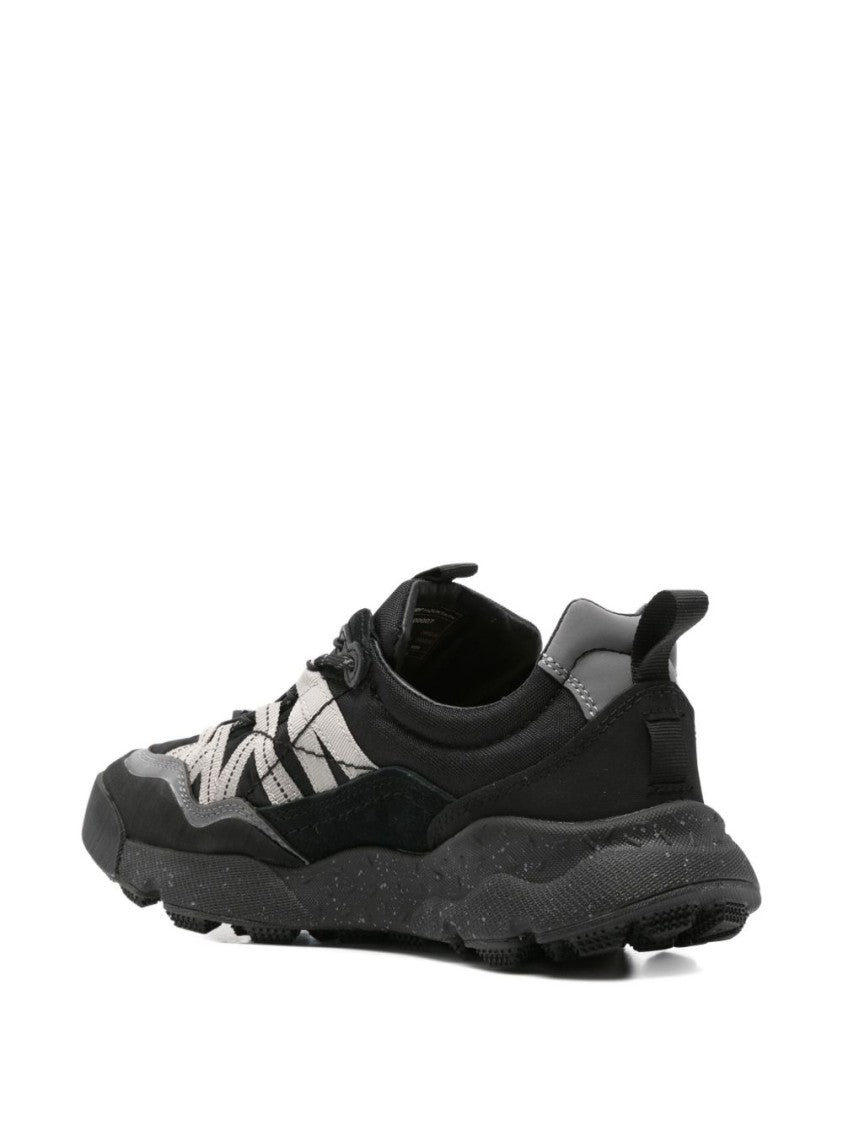 Flower Mountain Calf Leather Sneakers With Unique Lacing System