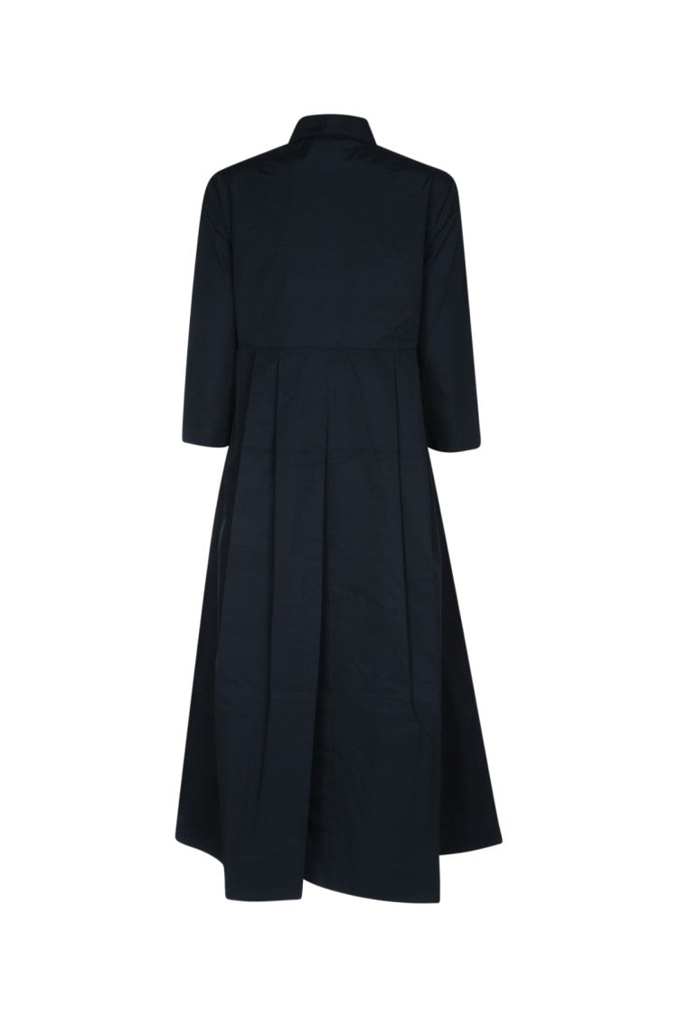 Max Mara Classic Black Shirt Maxi Dress