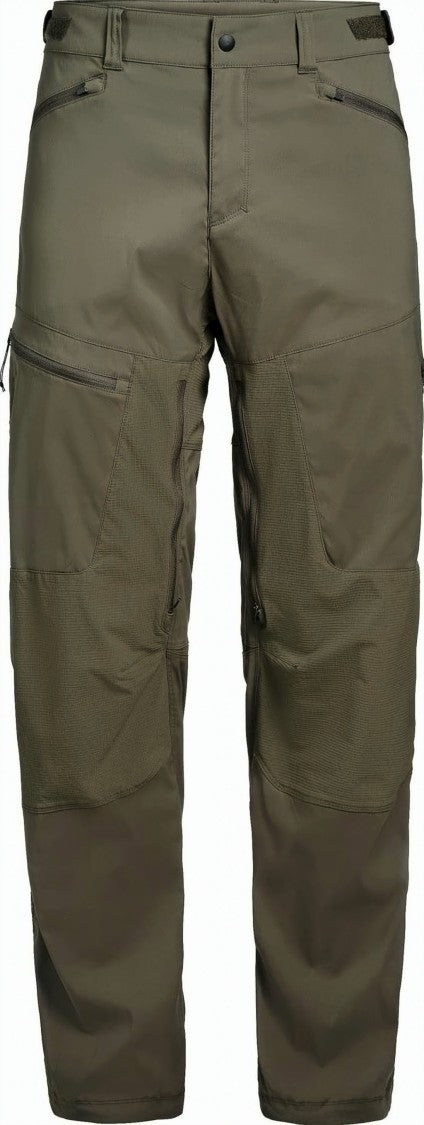 Lundhags Straight Pants With Textured Fabric And Functional Design