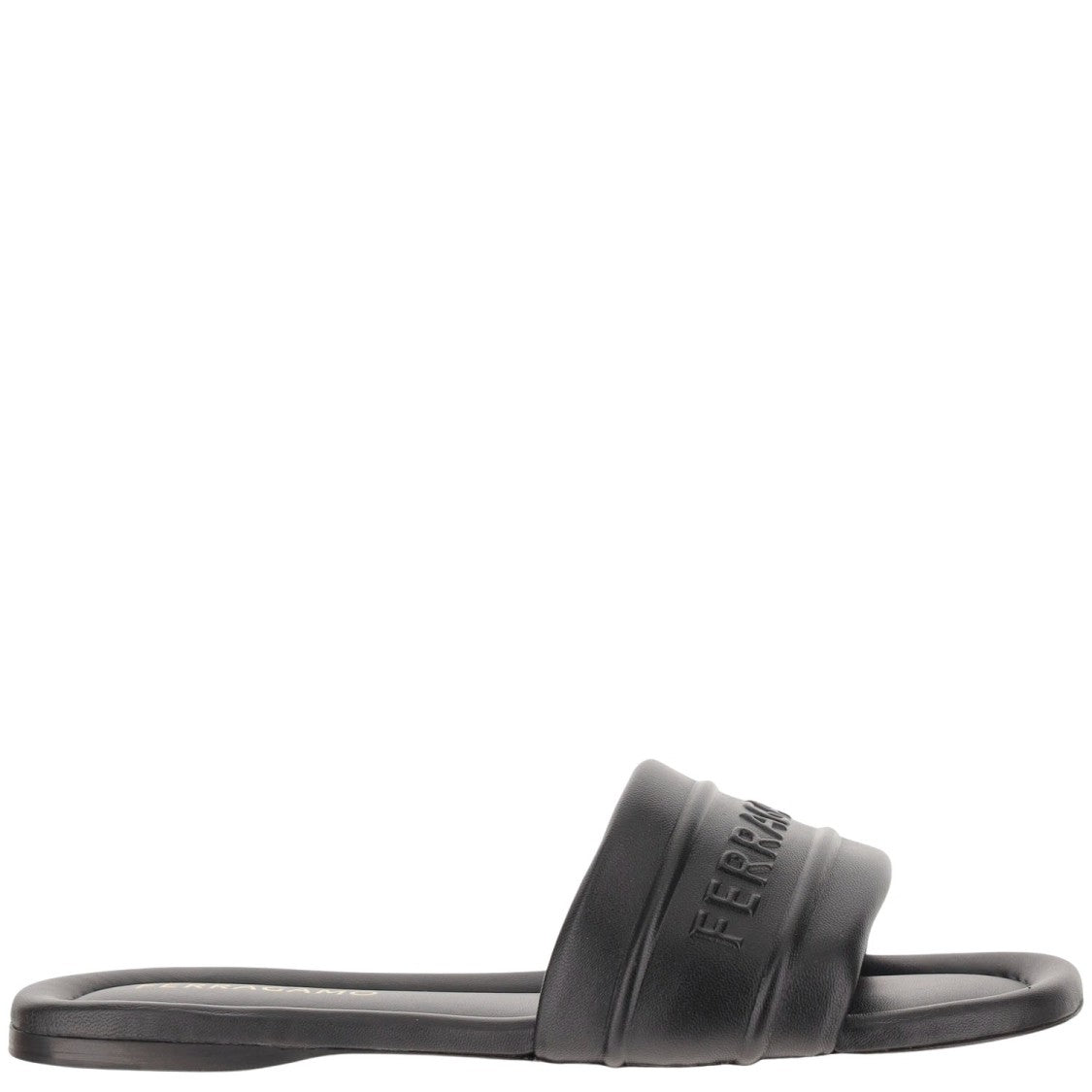 Salvatore Ferragamo Leather Sandals With Logo