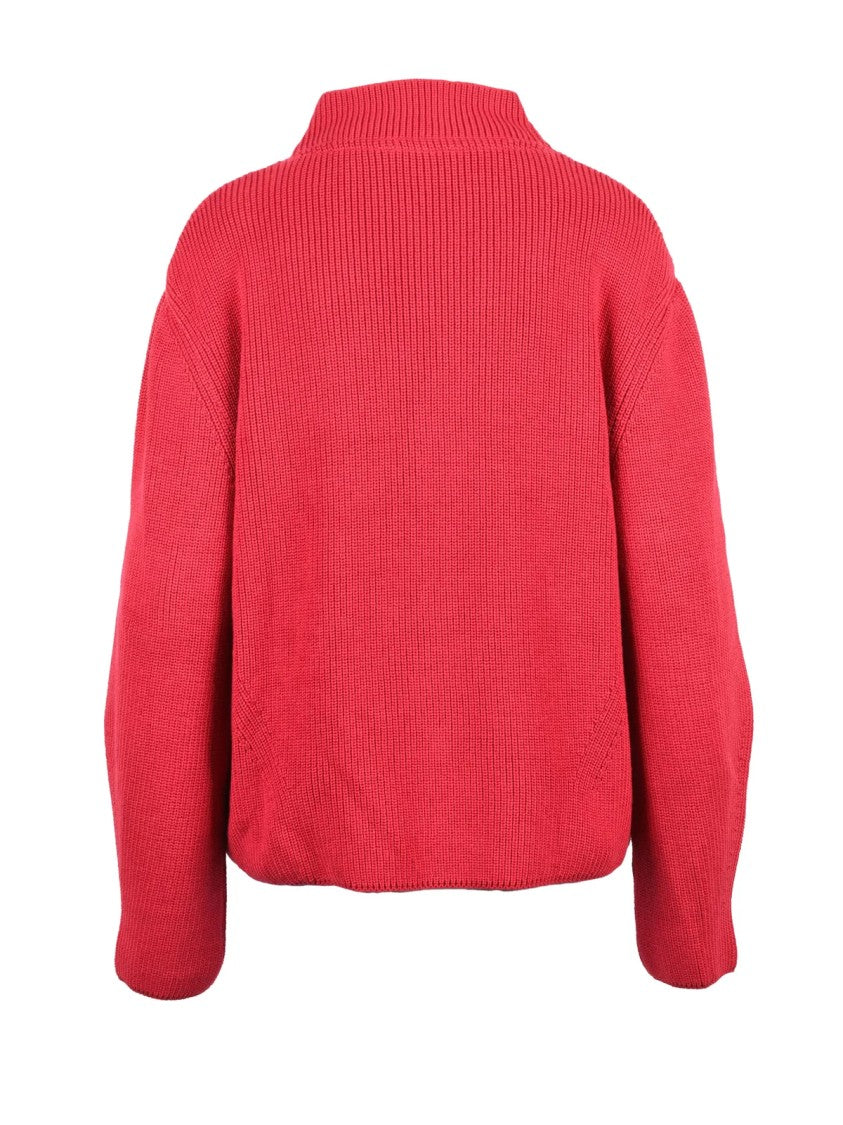 Tommy Jeans Ribbed Turtleneck Sweater With Boxy Fit And Embroidered Logo