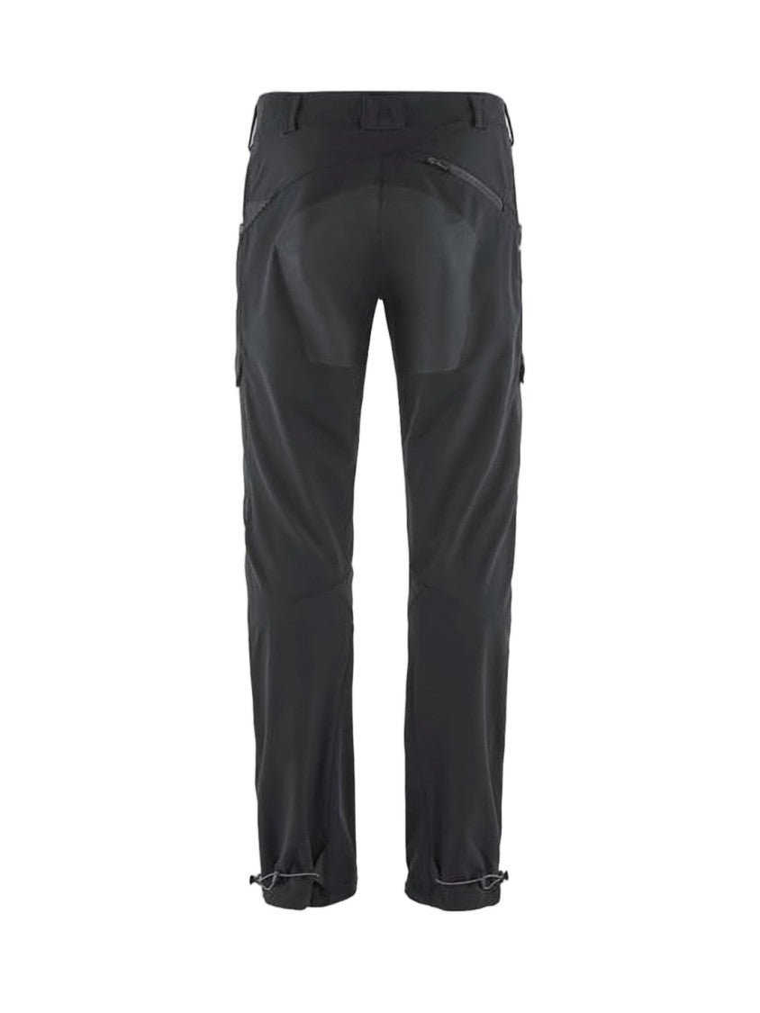 Klattermusen Straight Black Pants With Adjustable Hems