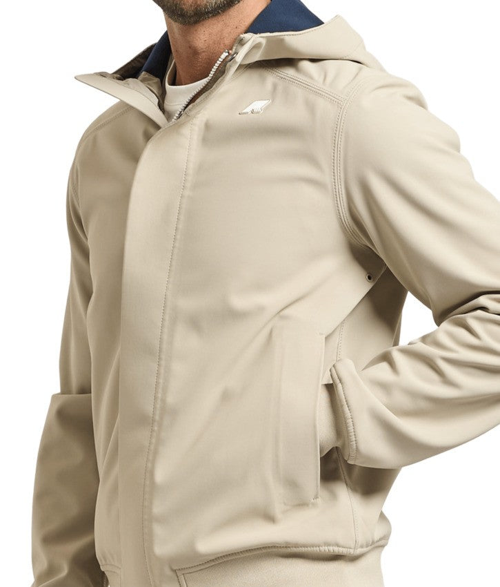 K-Way Fitted Light Beige Casual Jacket