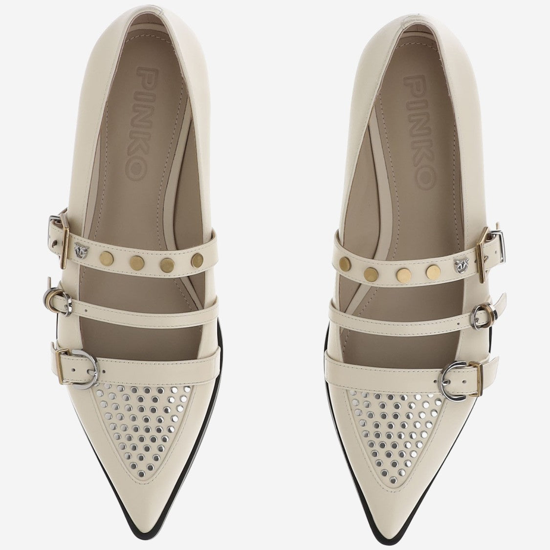 Pinko Pointed Toe Leather Shoes