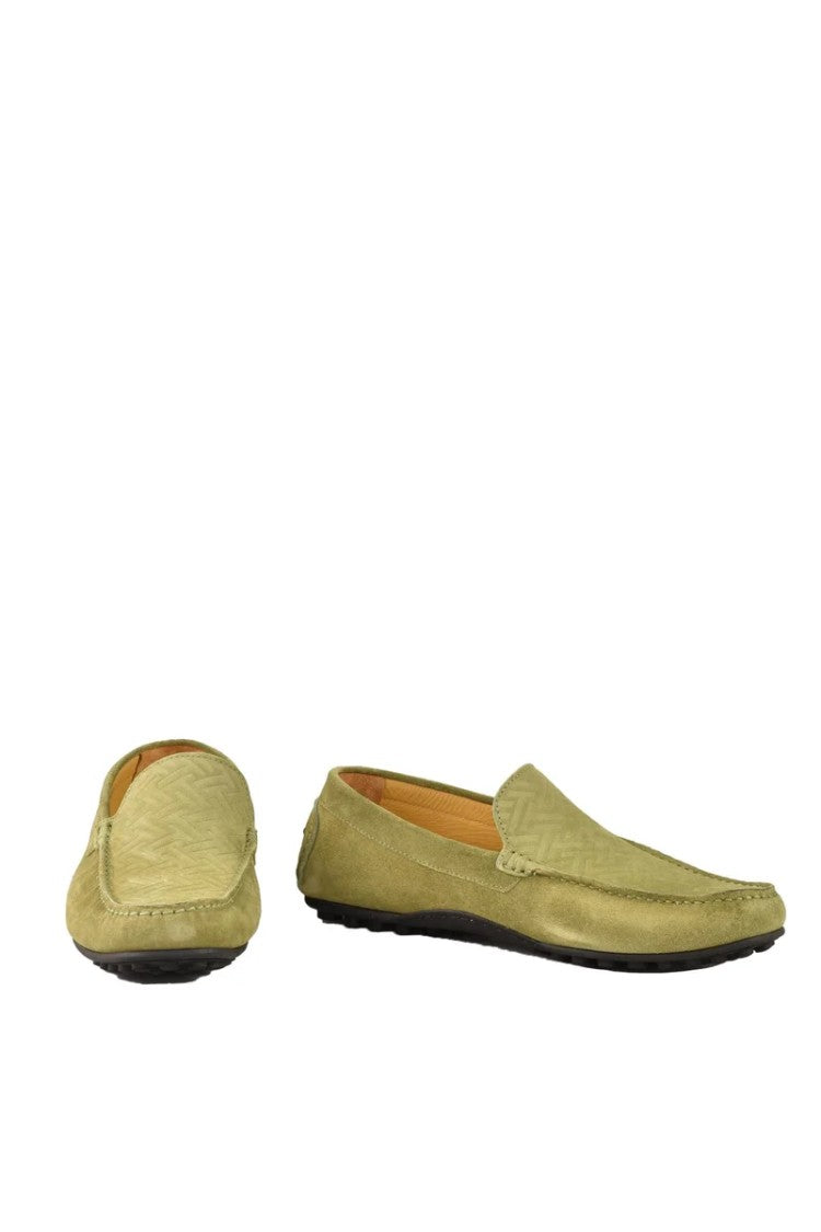 A.Testoni Suede Loafer - Sage Green