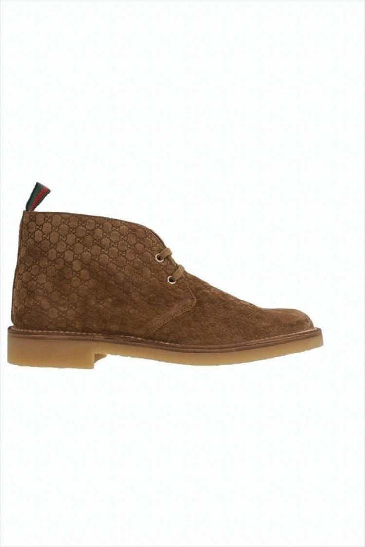 Gucci Textured Calf Leather Ankle Boots