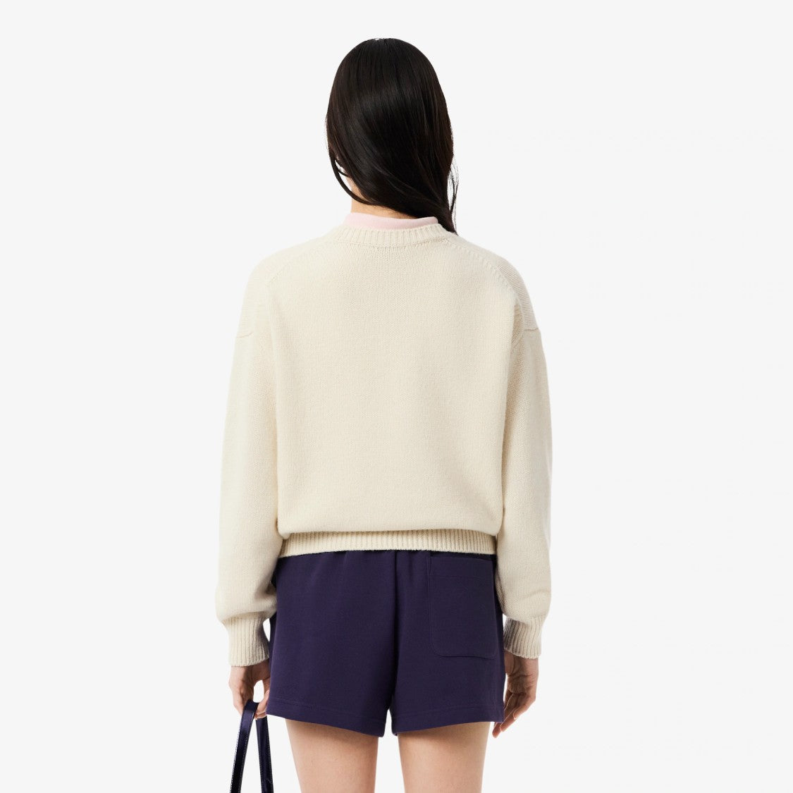 Lacoste Carded Wool Intarsia Sweater