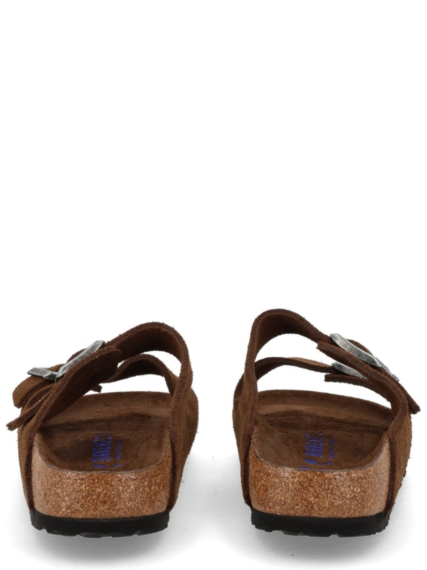 Birkenstock Brown Arizona Suede Leather Sandals