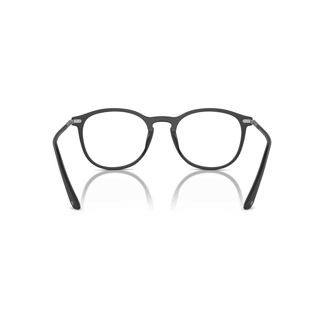 Giorgio Armani 0Ar7125 Round Black Acetate Frame Sunglasses With Keyhole Bridge