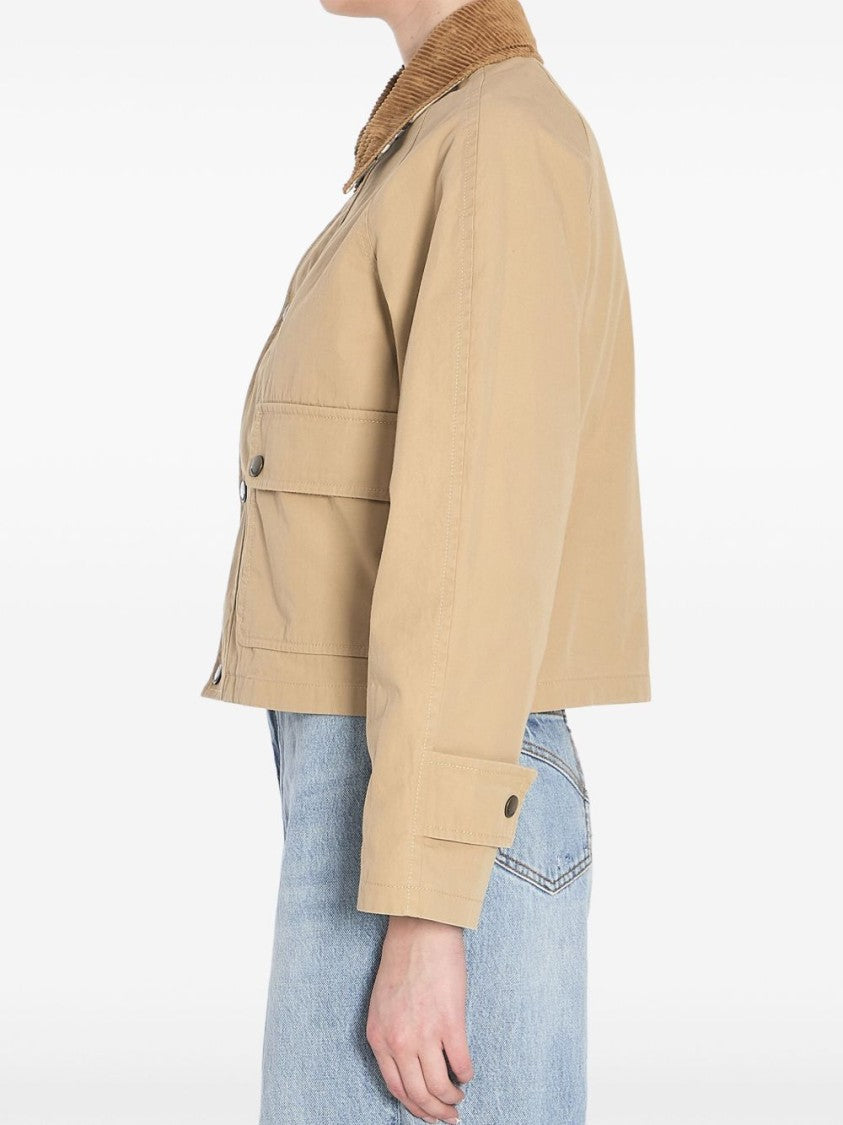Burberry Cropped Corduroy Coat
