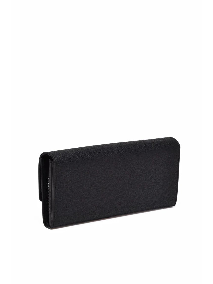 Vivienne Westwood Black Polyurethane Logo Wallet