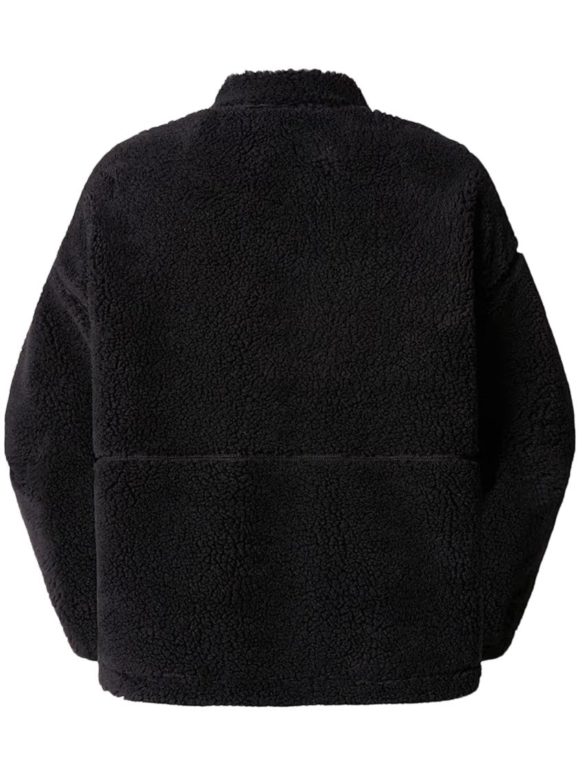 The North Face Plush Textured Pile Jacket With High Collar