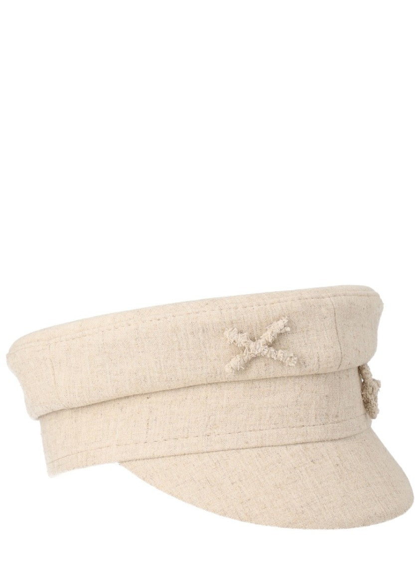 Ruslan Baginskiy Baker Boy Linen-Viscose Blend Hat