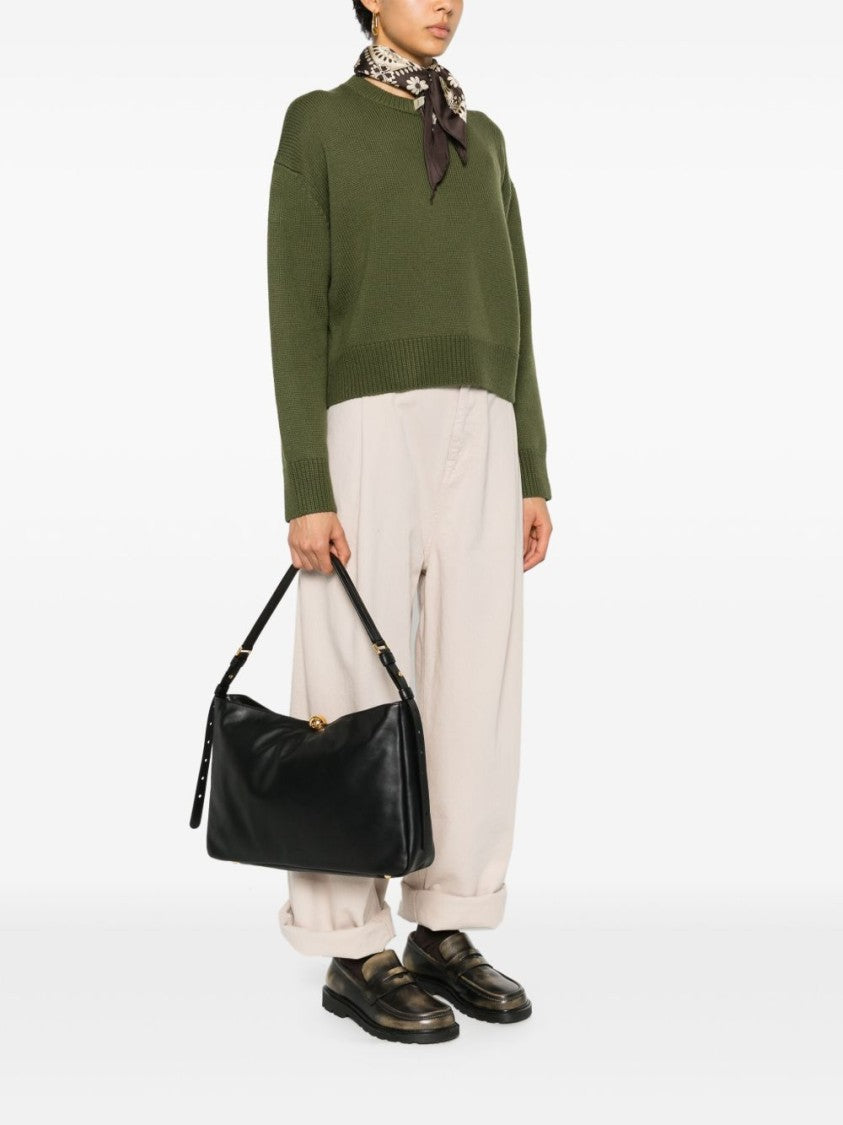 Furla Black Calf Leather Shoulder Bag