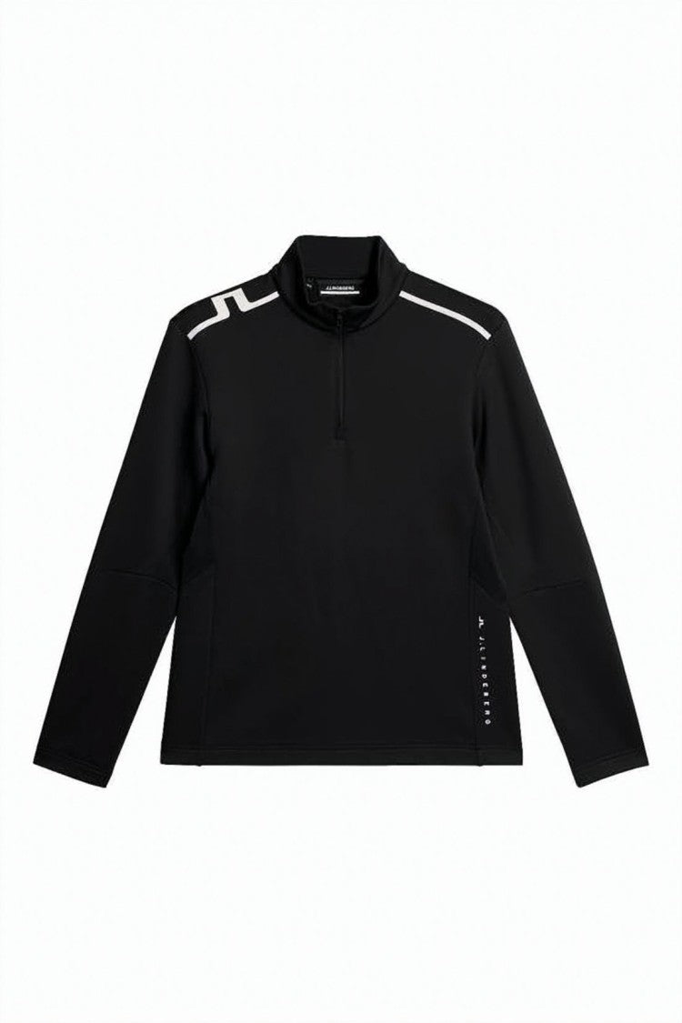 J Lindeberg Fitted Black Turtleneck Sweater