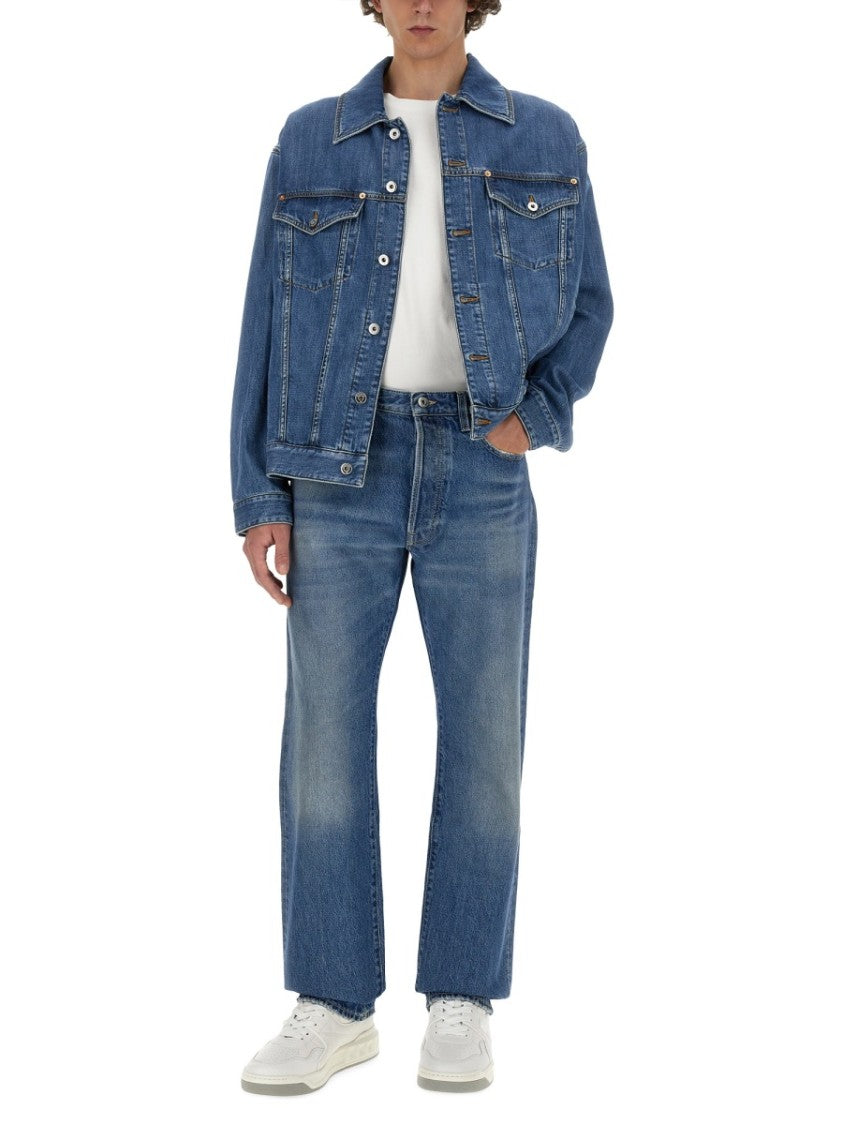 Valentino Classic Five-Pocket Denim Jeans With Logo Detail
