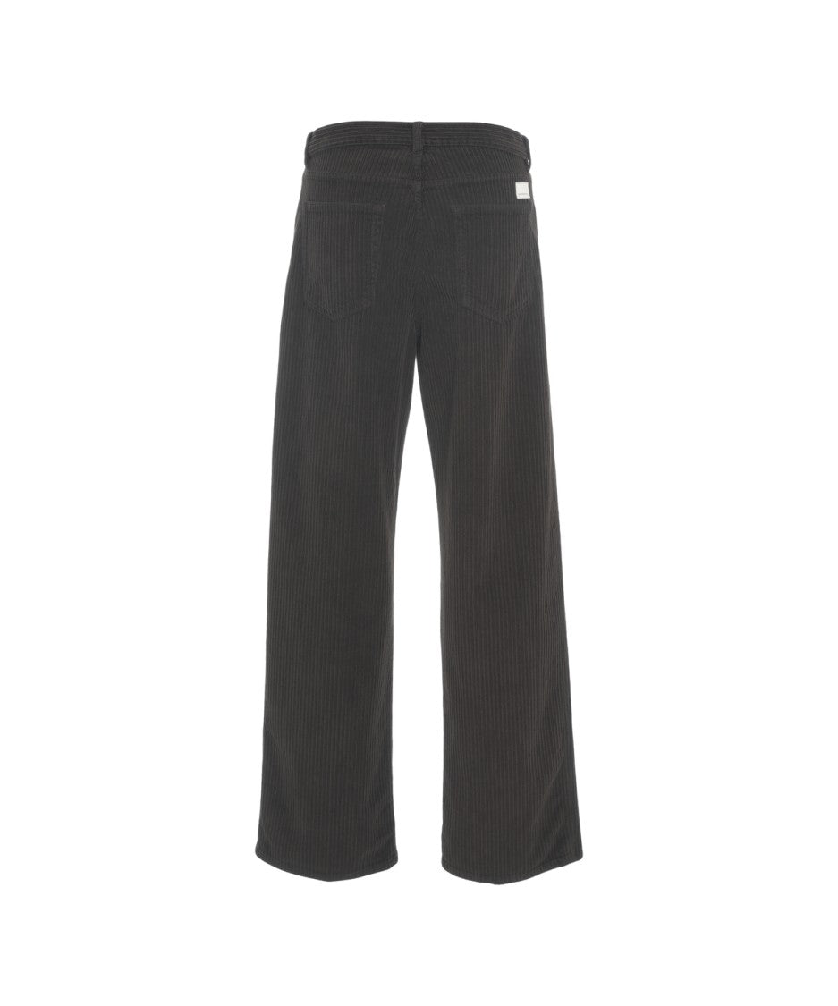 Nine In The Morning Wide-Leg Corduroy Trousers With Five-Pocket Design