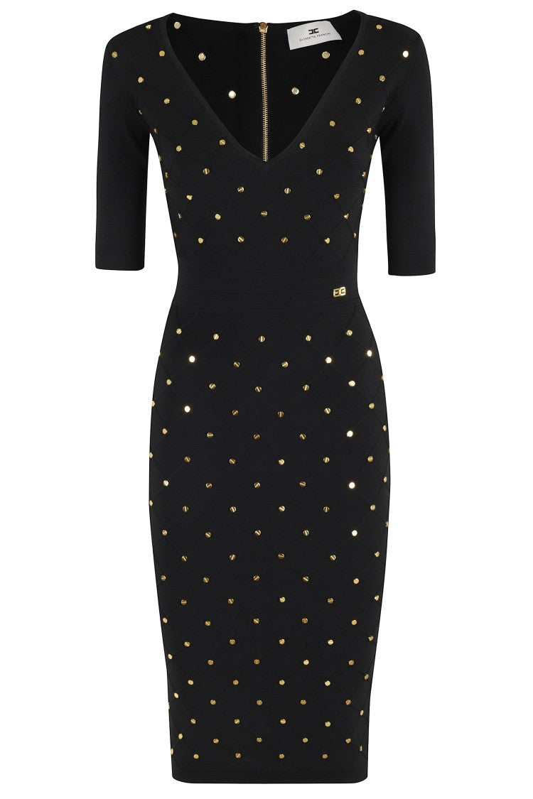 Elisabetta Franchi Knitted Midi Dress